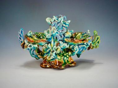 Free-Form Clay Fired in a Rocket Kiln